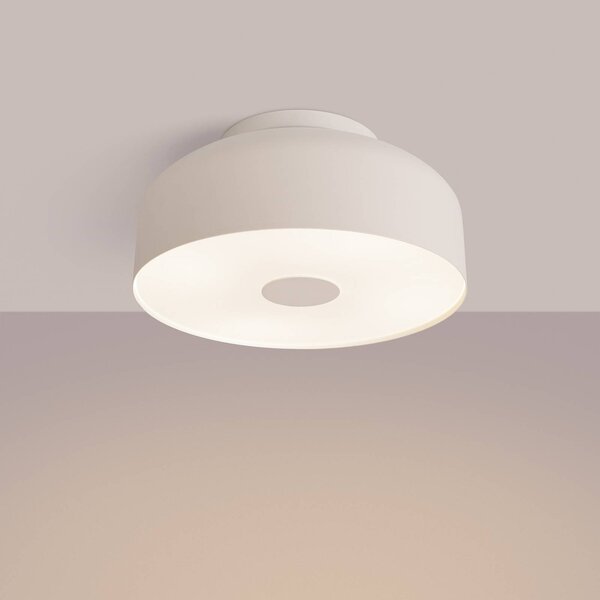 Lampa sufitowa CLARO SOLLUX LIGHTING, możliwość ściemniania, kremowy / amber, salon / jadalnia, metal