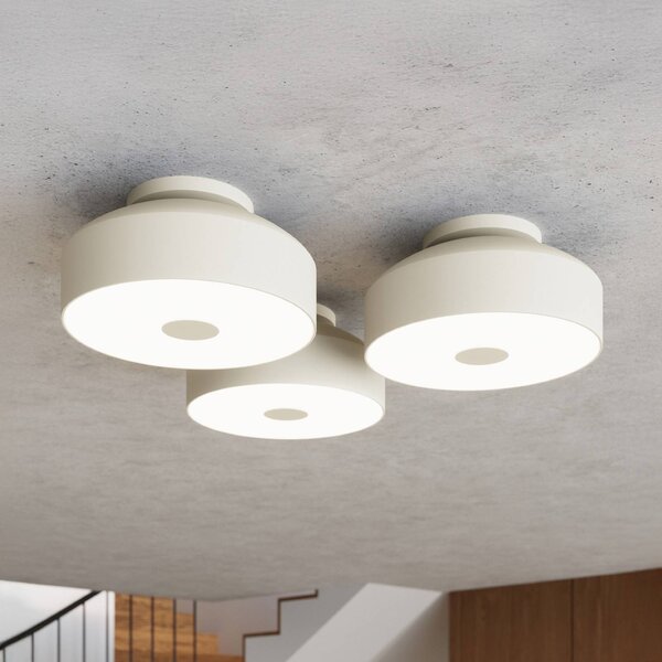 Lampa sufitowa CLARO SOLLUX LIGHTING, możliwość ściemniania, kremowy / amber, salon / jadalnia, metal