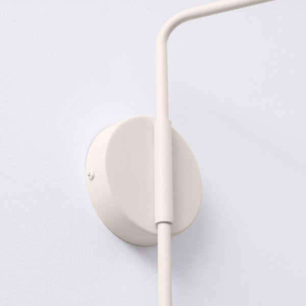 Kinkiet LYS SOLLUX LIGHTING, kremowy / amber, salon / jadalnia, metal, skandynawski