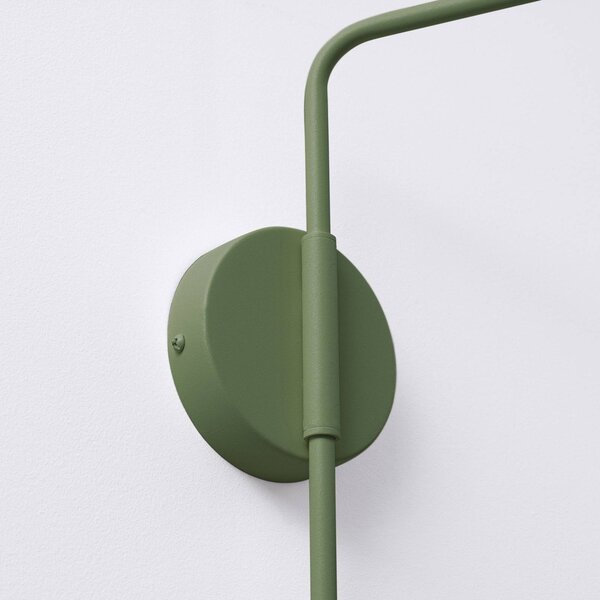 Kinkiet LYS SOLLUX LIGHTING, zielony, salon / jadalnia, metal, skandynawski