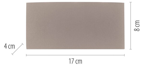 Paul Neuhaus Kinkiet zewnętrzny LED Carlo, kremowy / amber, aluminium, nowoczesny