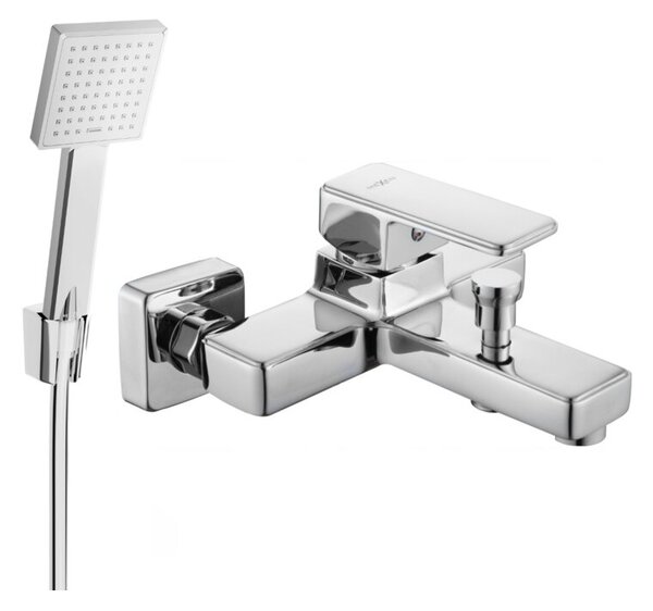 Mexen Cetus R45 bateria wannowa z zestawem prysznicowym, chrom - 74433R45-00