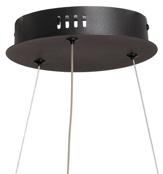Lampa wisząca Lorenzo Milagro Lighting, czarny, salon / jadalnia, metal, nowoczesny