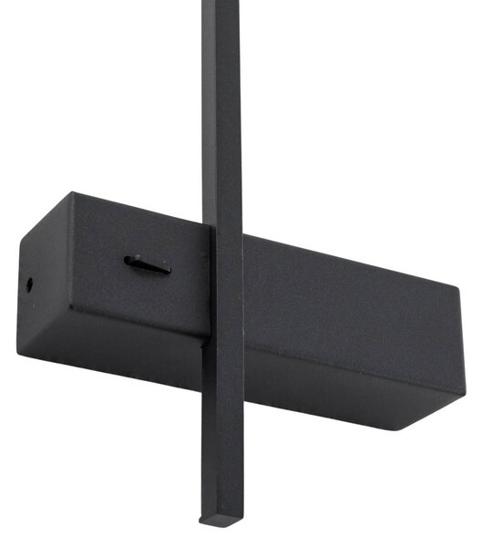 Kinkiet LED Vision Milagro Lighting, czarny, salon / jadalnia, metal, nowoczesny