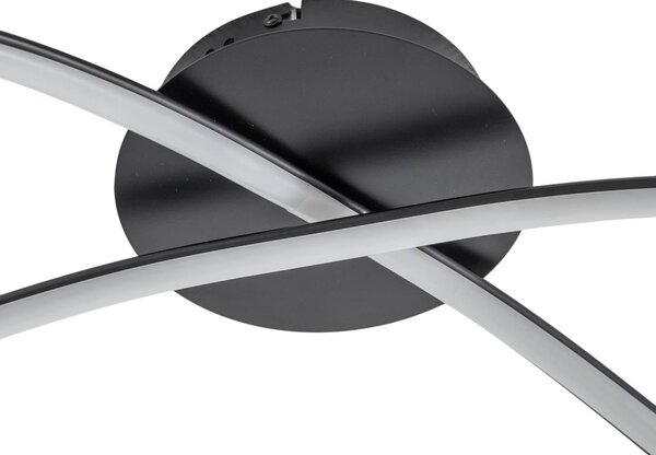 Lampa sufitowa LED Infinity Milagro Lighting, czarny, salon / jadalnia, metal, nowoczesny