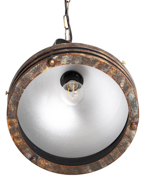 Lampa wisząca Saglam Opviq, możliwość ściemniania, brązowy / mosiężny, salon / jadalnia, metal, vintage
