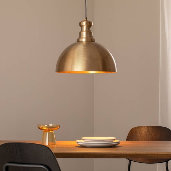 Lampa wisząca Berceste Opviq, możliwość ściemniania, mosiężny / złoty, salon / jadalnia, metal, nowoczesny