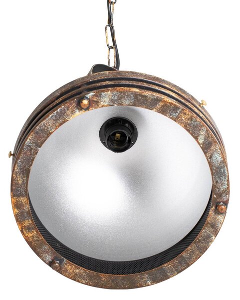 Lampa wisząca Saglam Opviq, możliwość ściemniania, brązowy / mosiężny, salon / jadalnia, metal, vintage