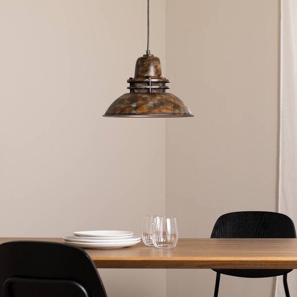 Lampa wisząca Opviq, możliwość ściemniania, brązowy / rdzawy, salon / jadalnia, metal, vintage