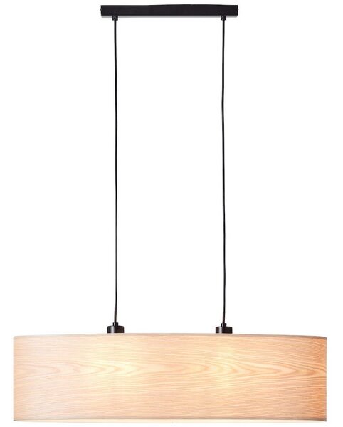 Duża lampa wisząca Romm - jasne drewno
