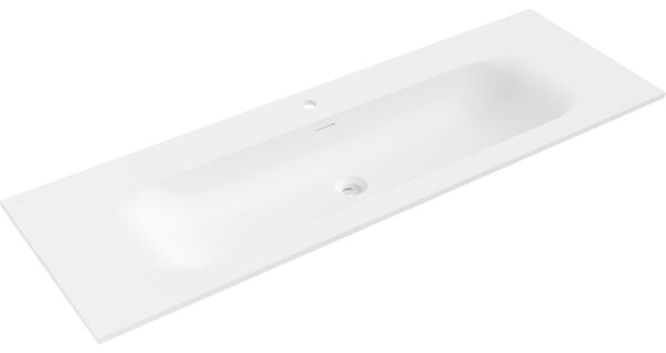 Mexen Vela umywalka wpuszczana w blat 141 x 46,5 cm, biała mat - 25231401