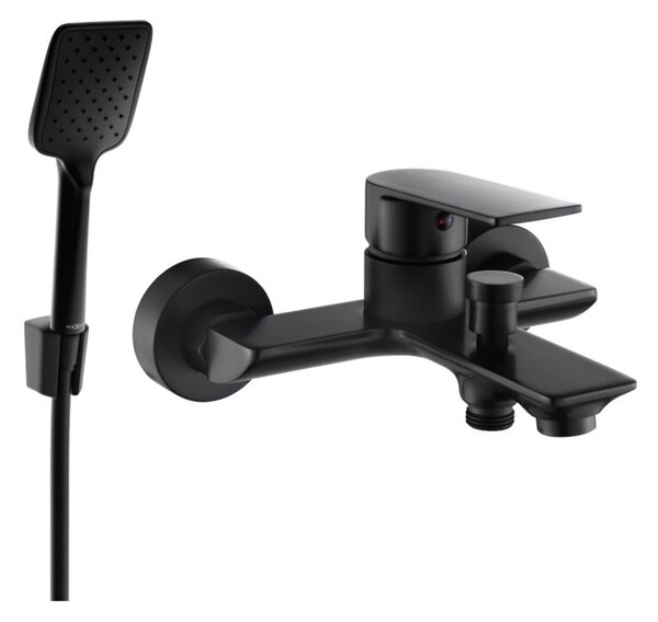 Mexen Alexa R62 bateria wannowa z zestawem prysznicowym, czarna - 7123R62-70