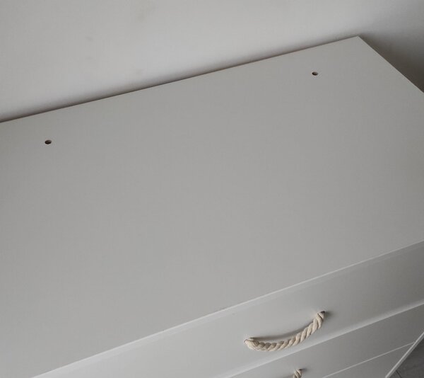 Zestaw mebli dziecięcych Luna BOHO 2w1: Łóżeczko z funkcją biurka + Komoda z przewijakiem