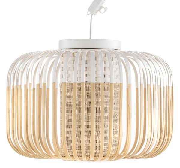 Lampa Sufitowa Forestier, Bamboo Light S, ściemnialny, biały, salon, bambus, design