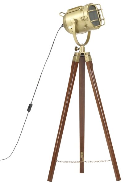 Lampa podłogowa na trójnogu, lite drewno mango, 97 cm