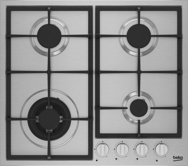 Płyta gazowa BEKO bPro500 HBIAG64225SXP WOK Żeliwne ruszty