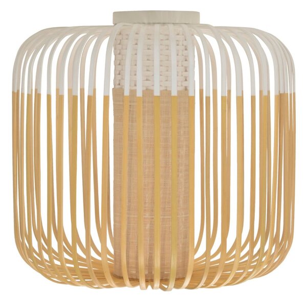 Lampa Sufitowa Forestier, Bamboo, ściemnialny, biały, salon, bambus, design