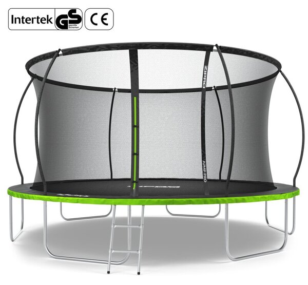 Trampolina ogrodowa z siatką wewnętrzną dla dzieci z drabinką 14FT 435cm Zipro Jump Pro Premium