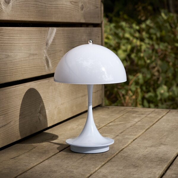 Zewnętrzna Lampa Louis Poulsen, Panthella 160, ściemnialny, niebieski, balkon, tworzywo sztuczne, design