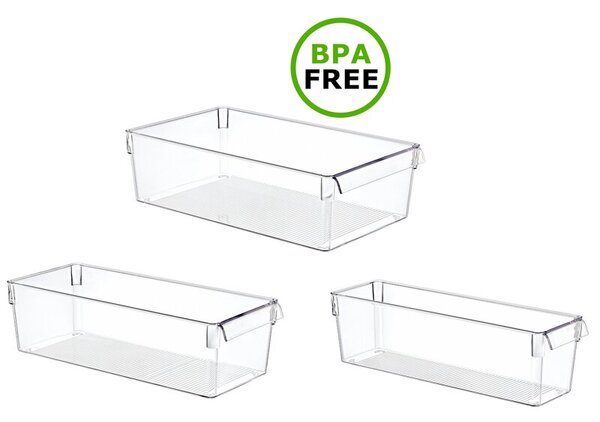Organizer do lodówki EASYFORM Tall Mini 3.8 L + 5.4 L + 7.4 L (3 szt.)