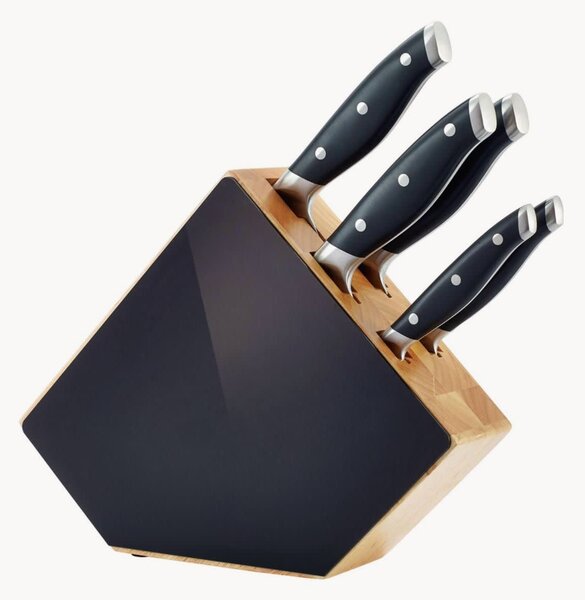 Komplet noży kuchennych z drewnianym blokiem Grand Chef, 6 elem