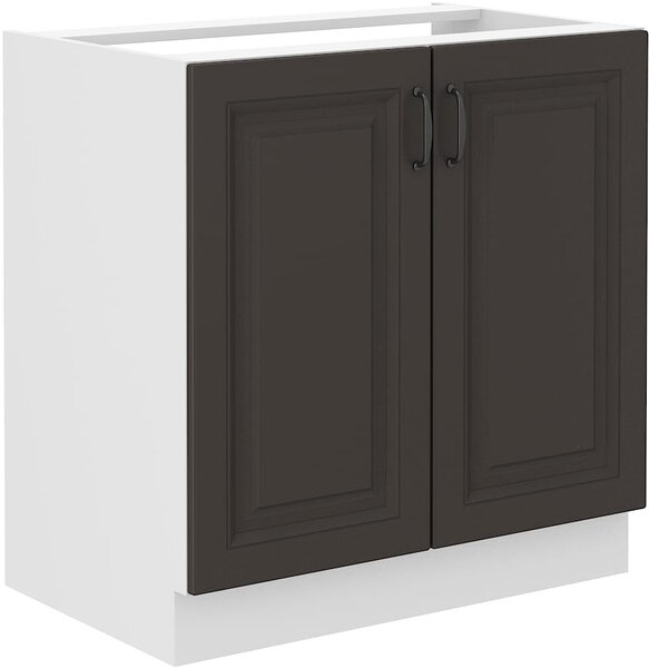 Szafka kuchenna pod zlew STILO 80 ZL 2F Grafit/Biały