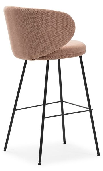 Jasnoróżowe hokery zestaw 2 szt. (wysokość siedziska 65 cm) Rush – Marckeric