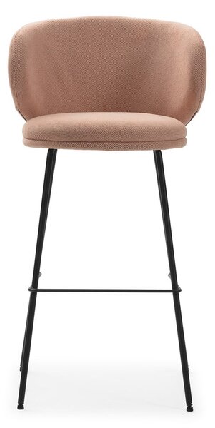 Jasnoróżowe hokery zestaw 2 szt. (wysokość siedziska 65 cm) Rush – Marckeric