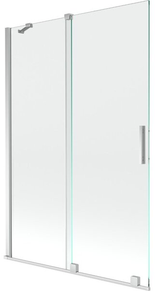 Mexen Velar parawan nawannowy 2-skrzydłowy rozsuwany 120 x 150 cm, transparent, chrom - 896-120-000-01-01