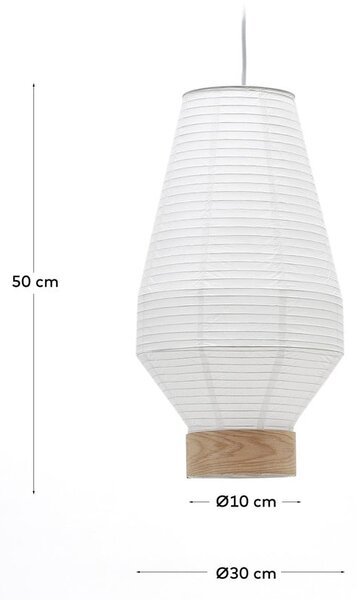 Biały abażur ø 30 cm Hila – Kave Home