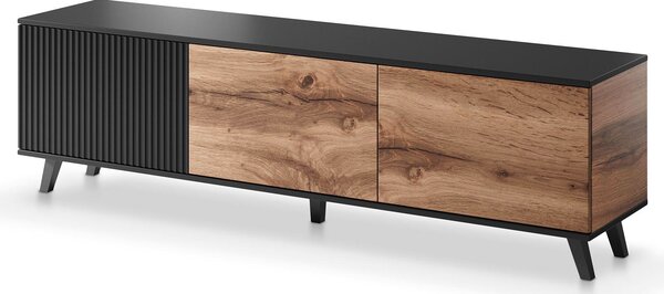 Nowoczesna szafka pod telewizor z lamelami N8-T38