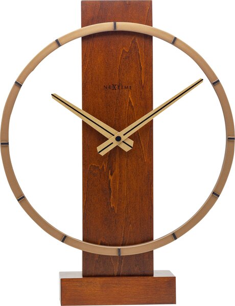 Zegar stołowy Carl Small jasne drewno