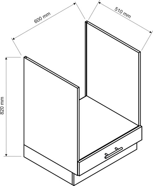 Szafka pod piekarnik 60 cm F7-R26