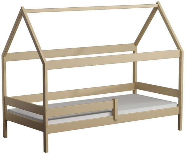 Dziecięce łóżko w stylu skandynawskim, wanilia - Petit 3X 160x80 cm