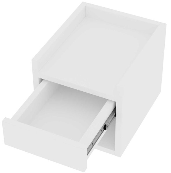 Stolik nocny NUVIA DUO 35'' biały, wiszący
