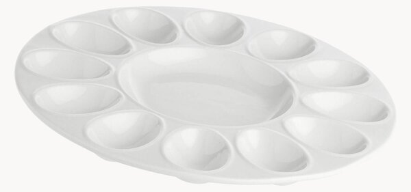 Talerz na jajka z porcelany Convivio