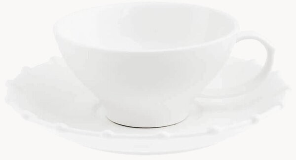 Komplet filiżanek ze spodkiem z porcelany Romeo, 2 elem