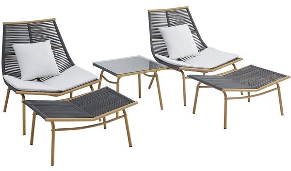 Zestaw mebli ogrodowych PATIO Audrey 47553 Brązowo-szary