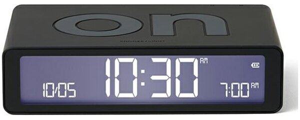 Budzik LEXON Flip Classic Czarny