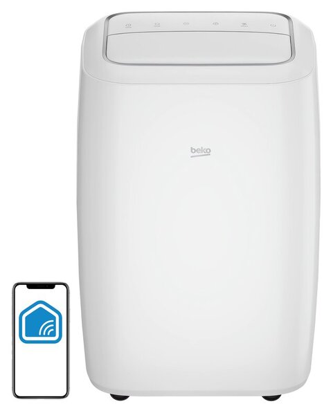 Klimatyzator przenośny BEKO 3,8 KW BP113H Wi-Fi Timer Tryb Nocny Osuszanie Biały