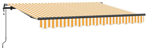 Markiza zwijana Żółty 250 x 200 cm tkanina