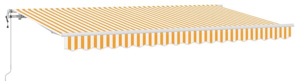 Markiza wysuwana Żółty 350 x 200 cm tkanina