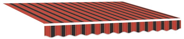 Markiza zwijana pomarańczowy i brązowy 300 x 250 cm
