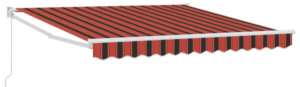 Markiza zwijana Pomarańczowy i brązowy 300 x 250 cm
