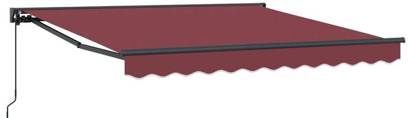 Rama markizy bordowy 300 x 250 cm Poliester z powłoką PU