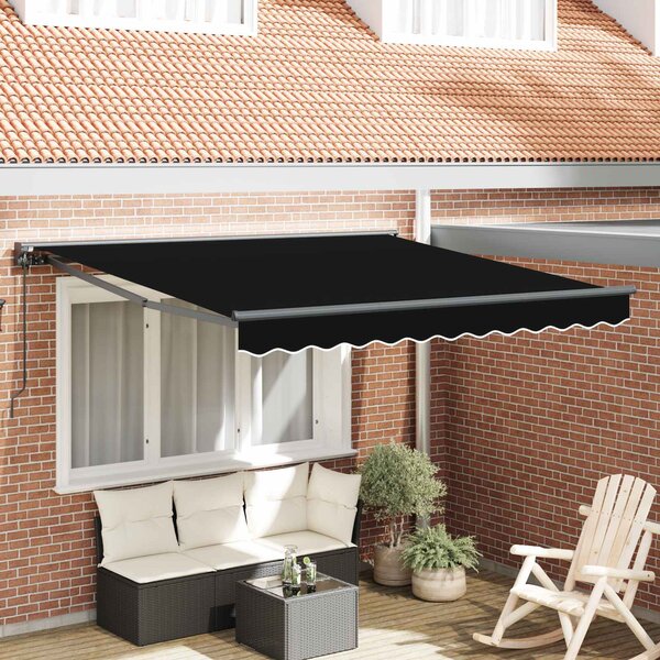 Rama markizy Czarny 300 x 250 cm Poliester z powłoką PU