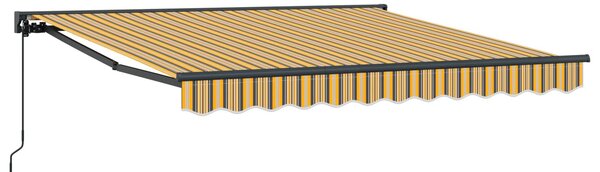 Rama markizy Żółty i Szary 300 x 250 cm Poliester z powłoką PU