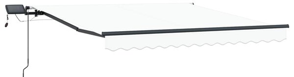 Markiza zwijana Biały 350 x 250 cm tkanina