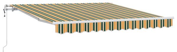 Markiza wysuwana Zielony i żółty 350 x 250 cm