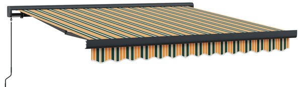 Markiza wysuwana Wielokolorowe 350 x 250 cm Canvas i Aluminium